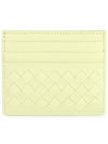 Intrecciato Weaving Card Wallet Green - BOTTEGA VENETA - BALAAN 1