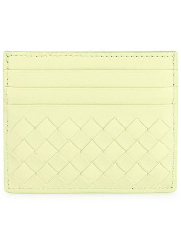 Intrecciato Weaving Card Wallet Green - BOTTEGA VENETA - BALAAN 1