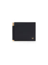 Small Grain Leather Money Clip Half Wallet Black - TOM FORD - BALAAN 1