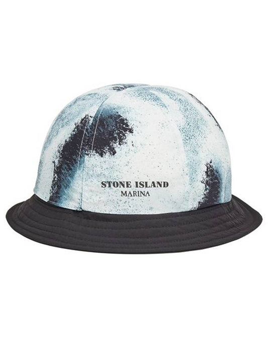 Red Logo Gore-Tex Stitch Patch Bucket Hat Black - STONE ISLAND - BALAAN 2