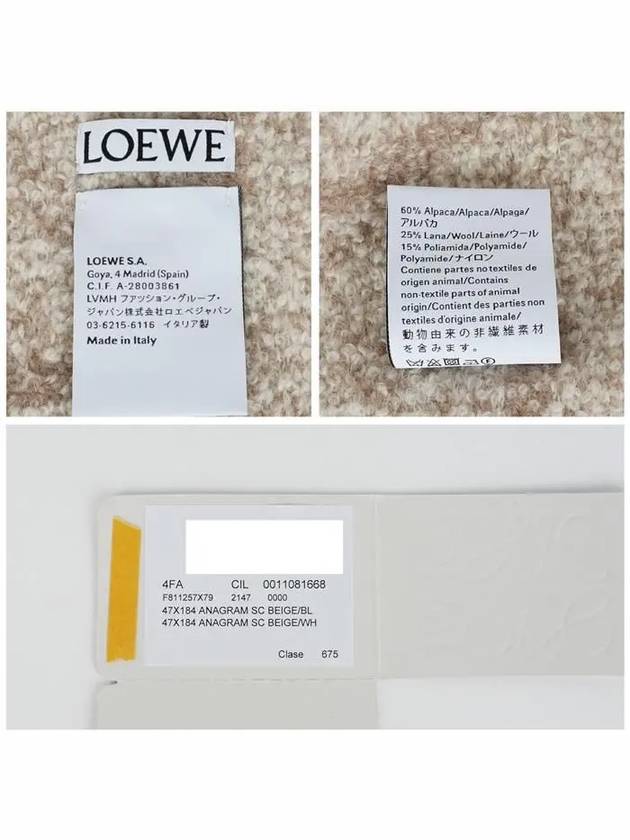 Scarf F811257X79 2147 - LOEWE - BALAAN 7