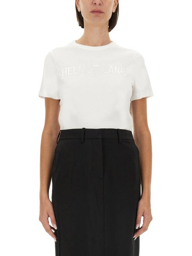 Crew Neck Short Sleeve T-Shirt White - HELMUT LANG - BALAAN 3