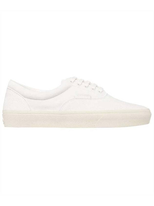 Men's Leather Low Top Sneakers White - TOM FORD - BALAAN 1