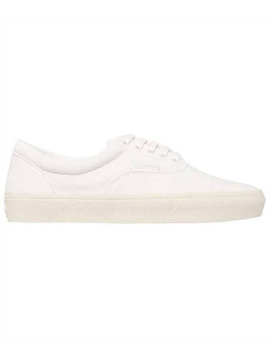 Men's Leather Low Top Sneakers White - TOM FORD - BALAAN 1