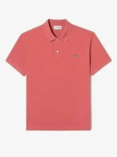 Men s French Regular Fit Basic Short Sleeve Polo Indigo Pink - LACOSTE - BALAAN 1