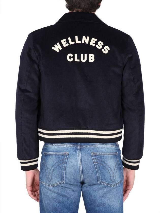 Wellness Corduroy Bomber Jacket Navy - SPORTY & RICH - BALAAN 8