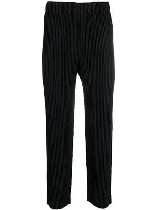 Pleated Basic Straight Pants Black - ISSEY MIYAKE - BALAAN 2