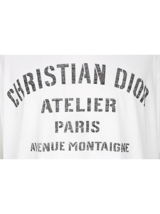 Atelier Short Sleeve T Shirt White XL - DIOR - BALAAN 5