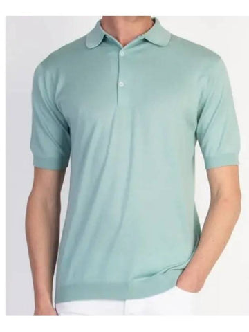 24 Adrian Mint Polo Knit - JOHN SMEDLEY - BALAAN 1