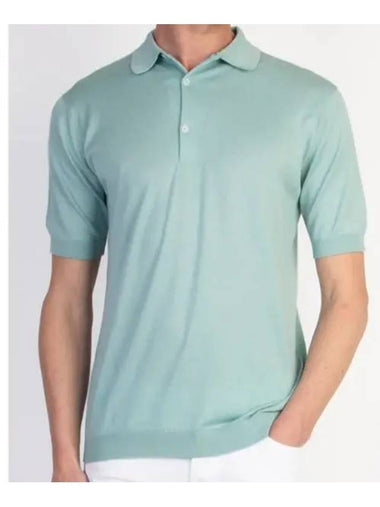 24 Adrian Mint Polo Knit - JOHN SMEDLEY - BALAAN 1