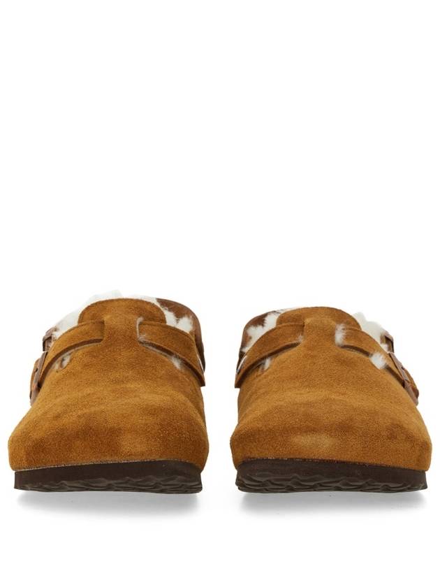 Tokio Shearling Suede Sandals Brown - BIRKENSTOCK - BALAAN 6