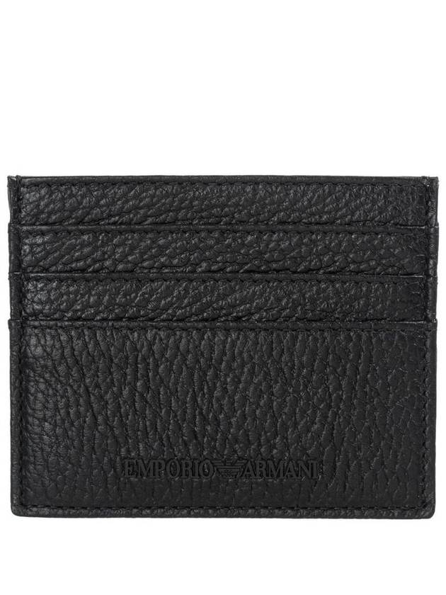 Logo Soft Grain Wallett Set Black - EMPORIO ARMANI - BALAAN 3