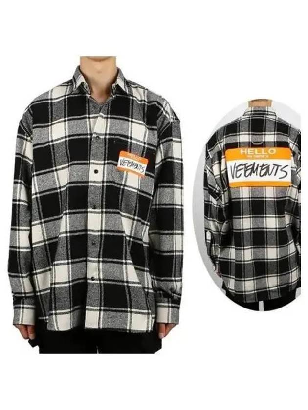 Name tag check shirt 270613 - VETEMENTS - BALAAN 1