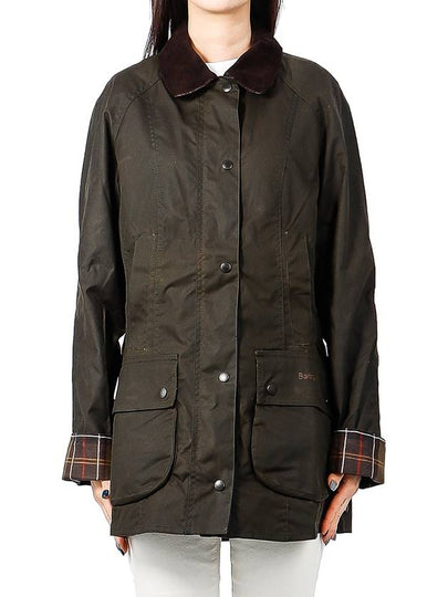 Classic Beadnell Wax Jacket Olive - BARBOUR - BALAAN 2