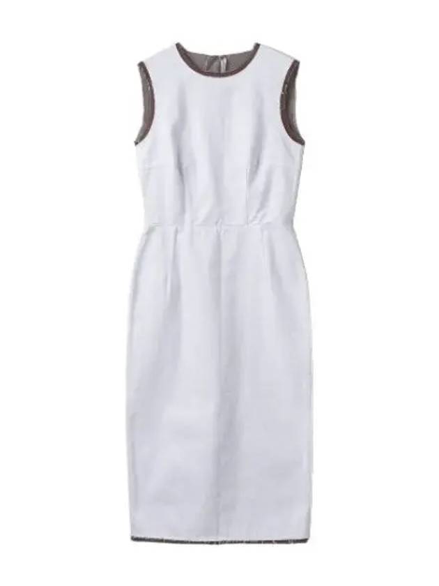 Back button fit dress white - RAF SIMONS - BALAAN 1