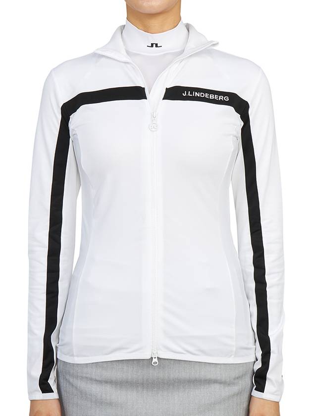 Janice Full Zip-up Jacket White - J.LINDEBERG - BALAAN 3