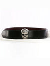 Skull buckle leather belt black 575970 1XI8Y - ALEXANDER MCQUEEN - BALAAN 2