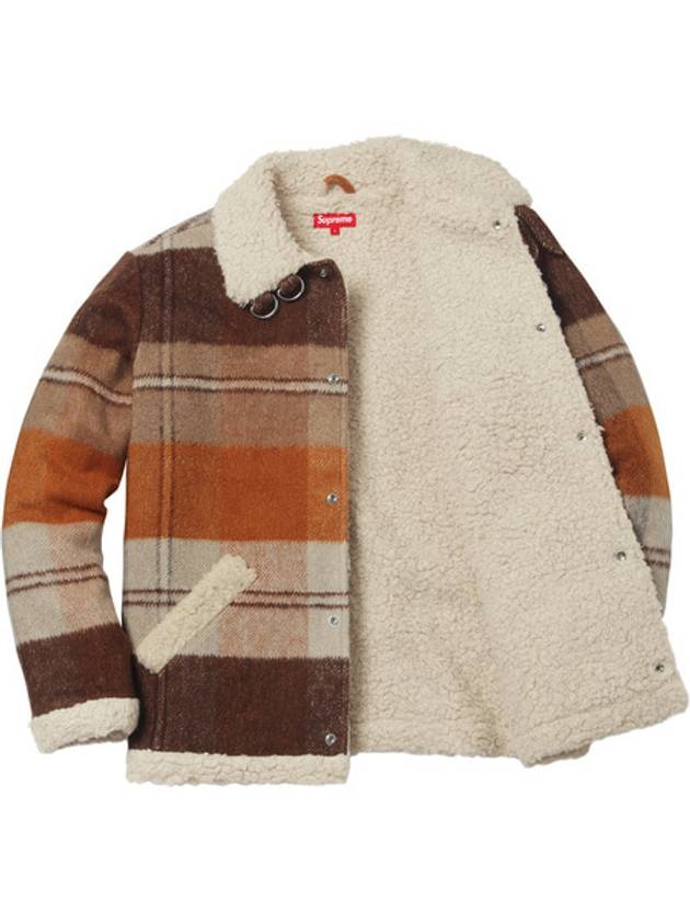 Plaid Shearling Bomber Brown - SUPREME - BALAAN 2