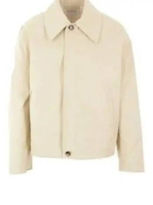 Blouson Cotton Zip Up Jacket Ecru - BOTTEGA VENETA - BALAAN 2