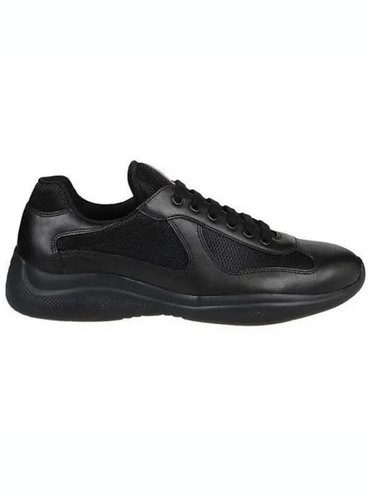 America's Cup Leather Low Top Sneakers Black - PRADA - BALAAN 2