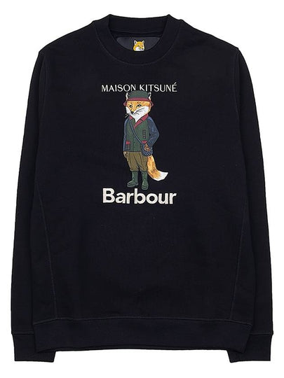 Logo Print Sweatshirt Black - BARBOUR - BALAAN 2