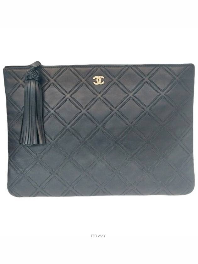 Stitched Tassel Large Clutch Bag No 24 - CHANEL - BALAAN 1