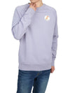 Oly Flower Fox Patch Sweatshirt Light Purple - MAISON KITSUNE - BALAAN 6