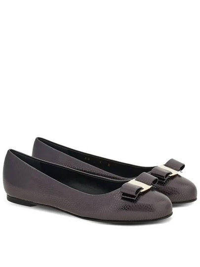 Barina Ballerina Flat Brown - SALVATORE FERRAGAMO - BALAAN 2