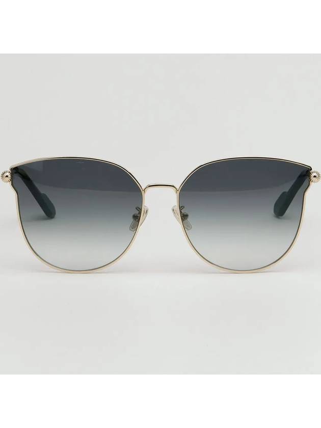 Sunglasses LNV122SLB 714 Cat Eye Round Overfit Metal Frame - LANVIN - BALAAN 3