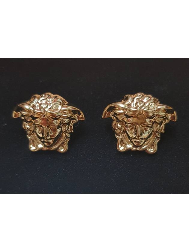 Medusa Head Brass Earrings Gold - VERSACE - BALAAN 5