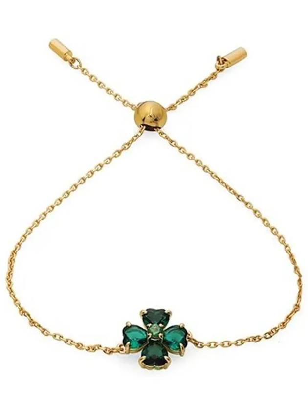 Idyllia Clover Charm Bracelet Gold Green - SWAROVSKI - BALAAN 4