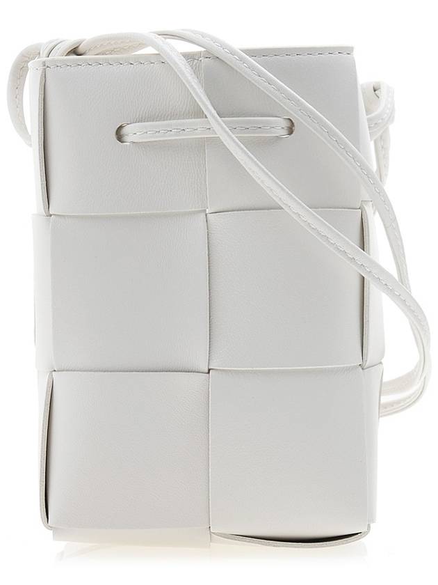 Intrecciato Cassette Small Bucket Bag White - BOTTEGA VENETA - BALAAN 2