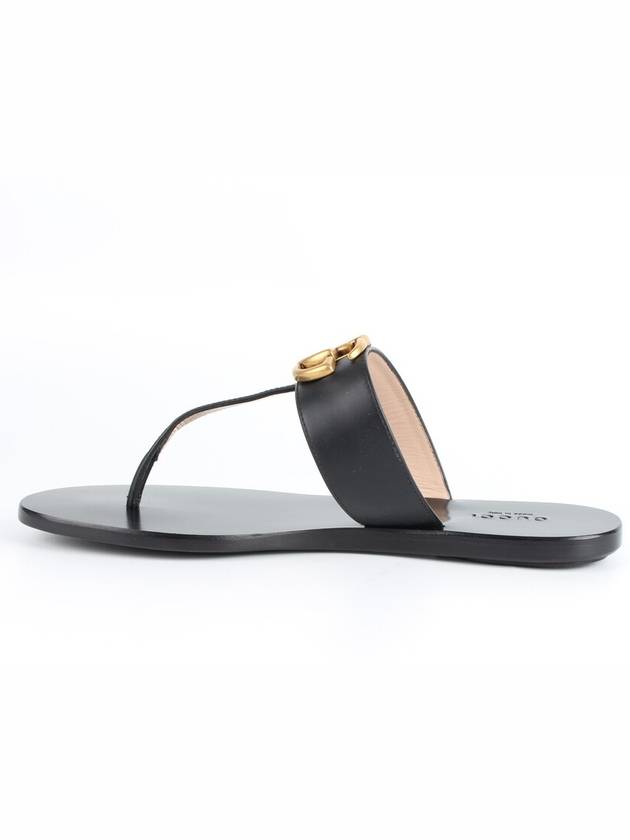 Marmont logo leather flip flop sandals 36 230 - GUCCI - BALAAN 7