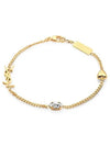 Opyum Heart Chain Bracelet Gold - SAINT LAURENT - BALAAN 2