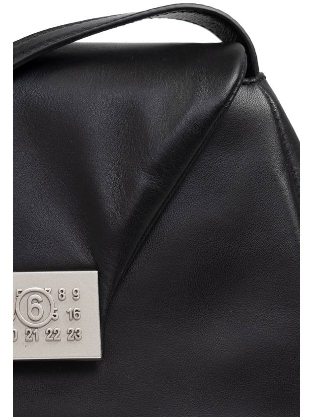 MM6 Maison Margiela Shoulder Bag With Logo Appliqué, Women's, Black - MAISON MARGIELA - BALAAN 6