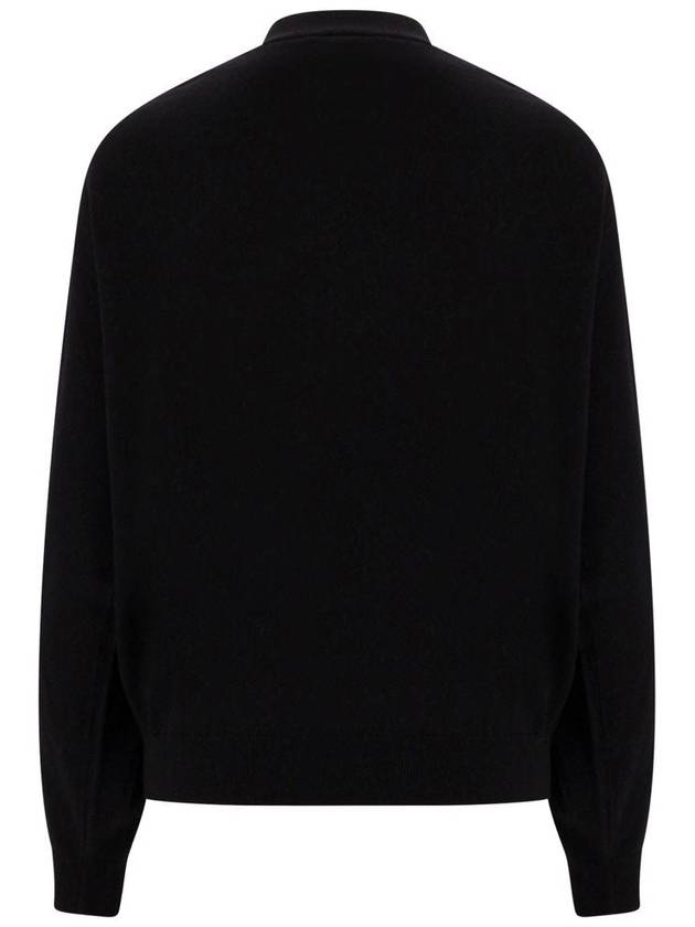 Boke Flower Logo Wool Knit Top Black - KENZO - BALAAN 3