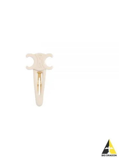 Triomphe Large Snap Hair Clip Ivory Gold - CELINE - BALAAN 2