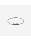 Chain bracelet script 925 sterling silver - GUCCI - BALAAN 1