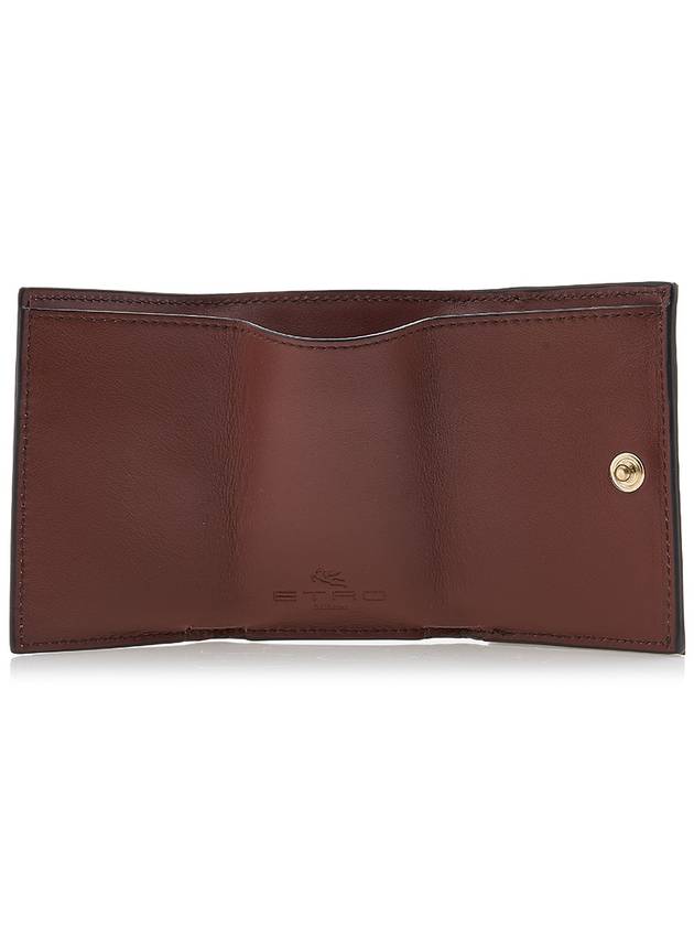 Paisley Compact Half Wallet Brown - ETRO - BALAAN 11