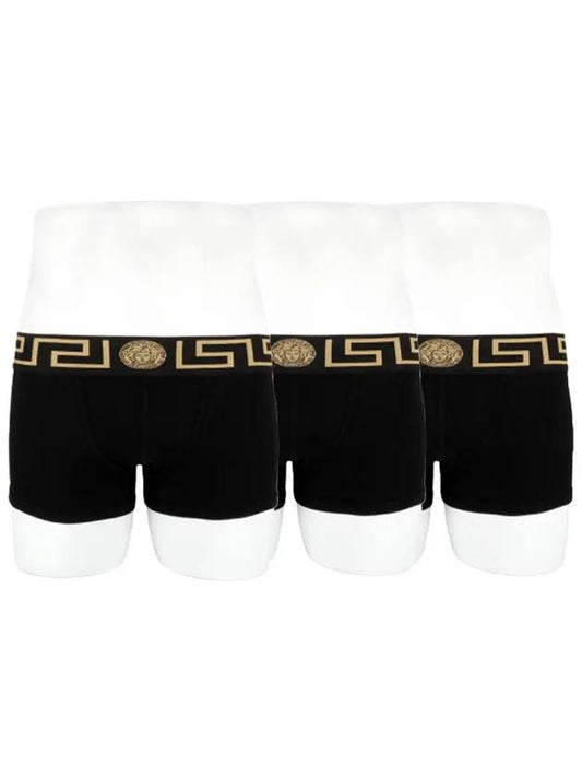 Men's Greca Border Briefs Black 3 PACK - VERSACE - BALAAN 2