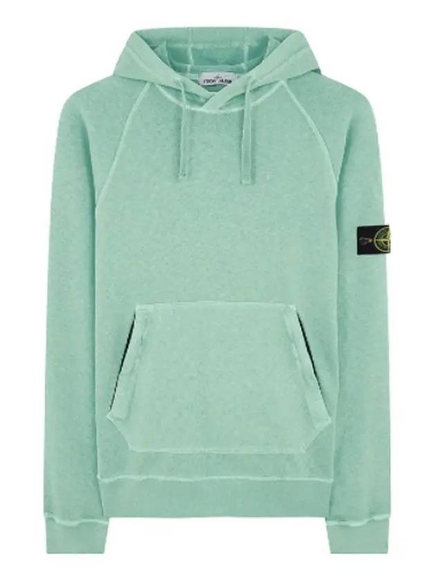 Men's Wappen Patch Sweat Hoodie Green - STONE ISLAND - BALAAN 2