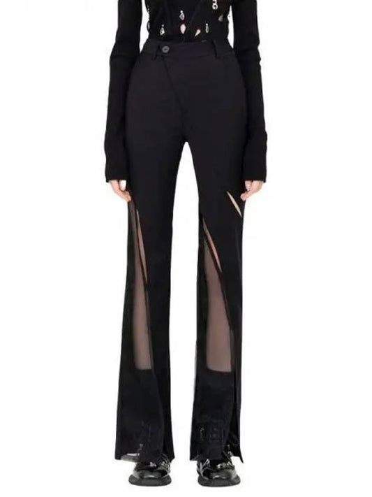 Feng Chen Wang cut out flare pants 271447 - FENG CHEN WANG - BALAAN 1