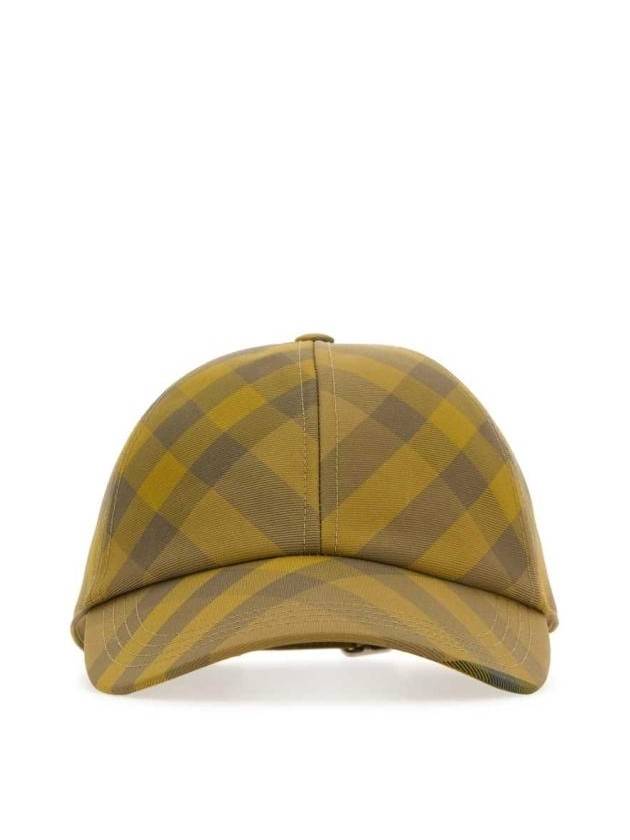 Check Base Ball Cap Yellow - BURBERRY - BALAAN 2