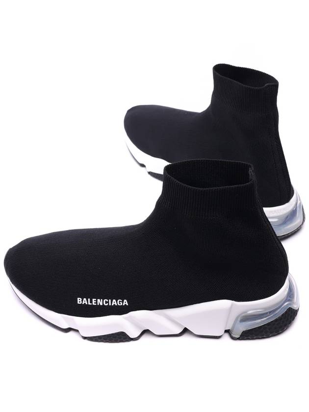 Speed Trainer Clear Sole High Top Sneakers Black - BALENCIAGA - BALAAN 7