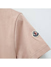 Logo Patch Jersey Cotton Short Sleeve T-Shirt Light Pink - MONCLER - BALAAN 5