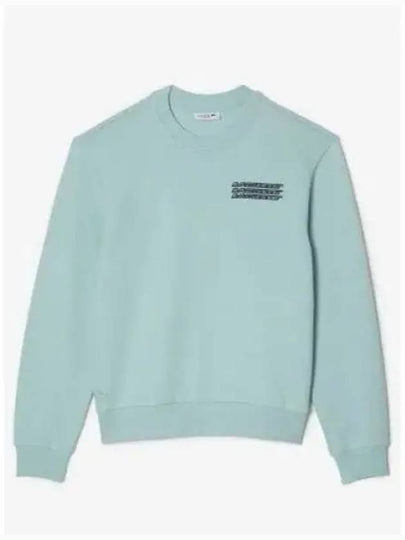 Women's Fleece Sweatshirt Mint - LACOSTE - BALAAN 2