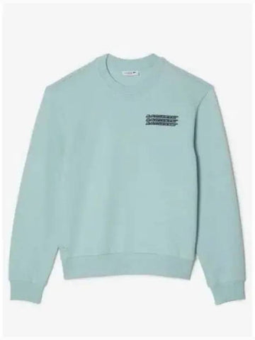 Women's Fleece Sweatshirt Mint - LACOSTE - BALAAN 1