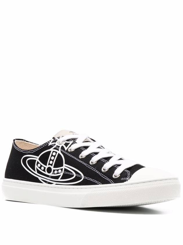 ORB Logo Low Top Sneakers Black - VIVIENNE WESTWOOD - BALAAN 2