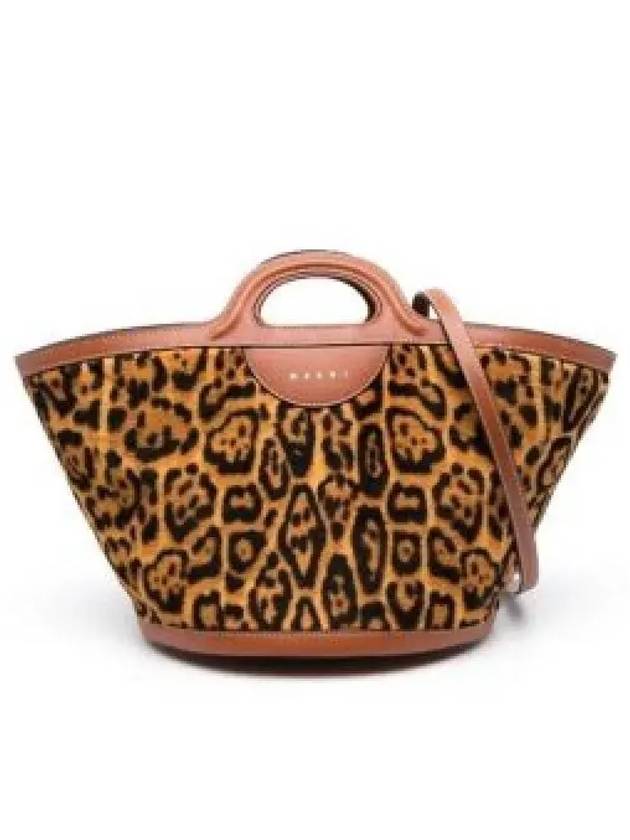 Leopard Print Tote Bag Brown - MARNI - BALAAN 2