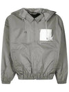 Face Logo Patch Hooded Jacket Carbon Grey - ACNE STUDIOS - BALAAN 2